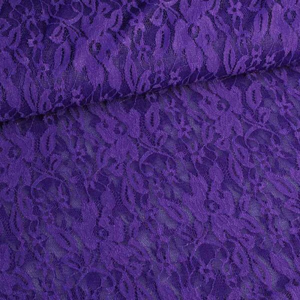 Spitzenstoff stretch violett
