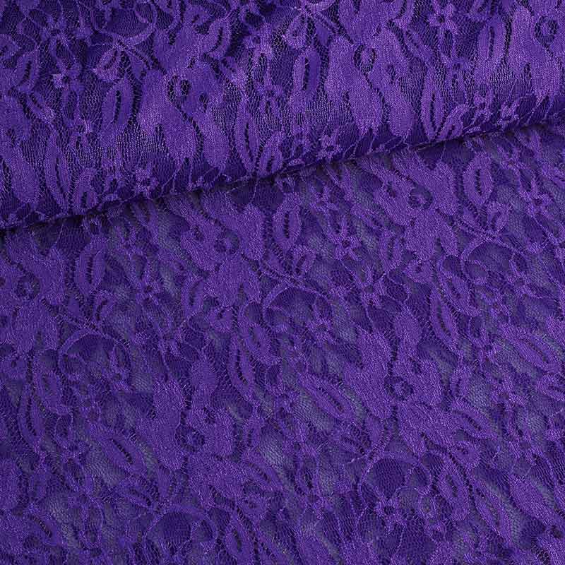 Spitzenstoff stretch violett