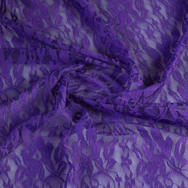 Spitzenstoff stretch violett