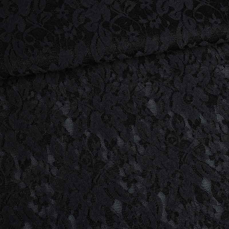 Spitzenstoff stretch schwarz