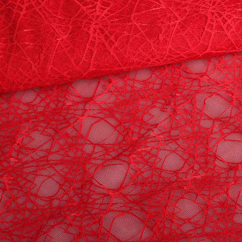 Spinnenweb-Spitze rot