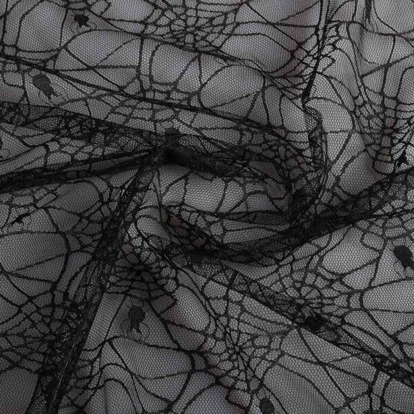 Spinnenweb-Spitze schwarz