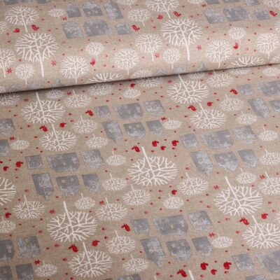 Kerstmix 2 Ottoman-Stoff
