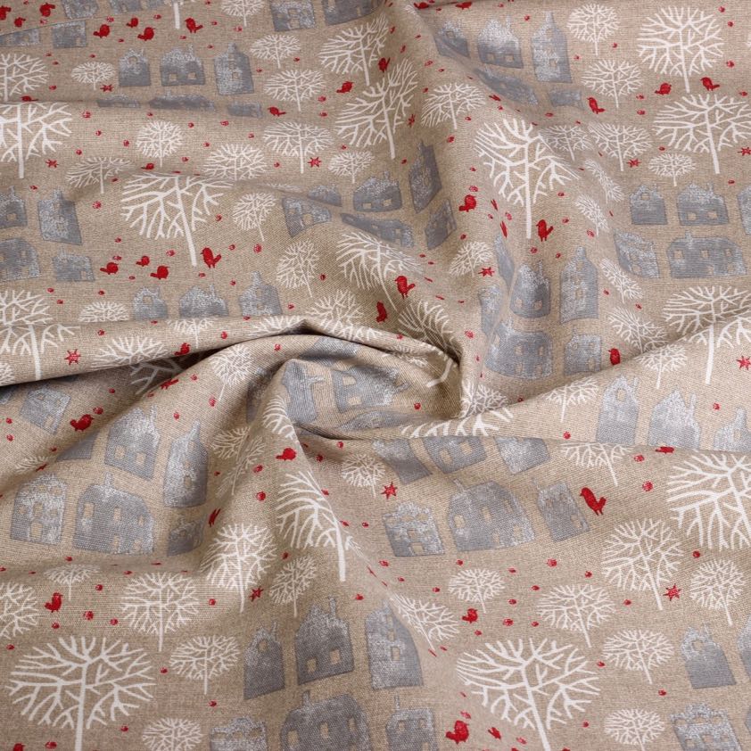 Kerstmix 2 Ottoman-Stoff