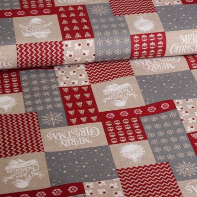 Kerstmix-Stoff multicolor