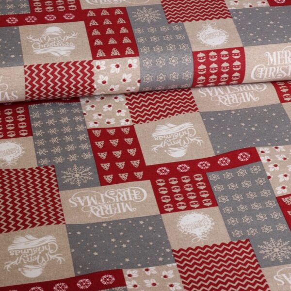 Kerstmix-Stoff multicolor