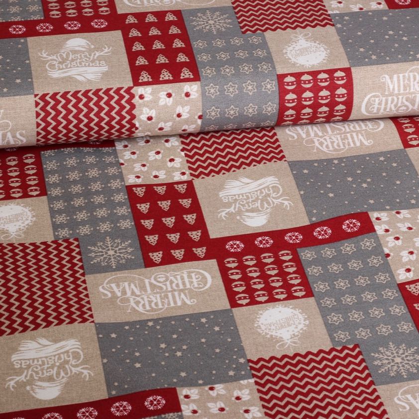 Kerstmix-Stoff multicolor