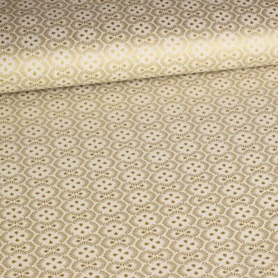 Poplin Fantasiestoff Weihnacht beige