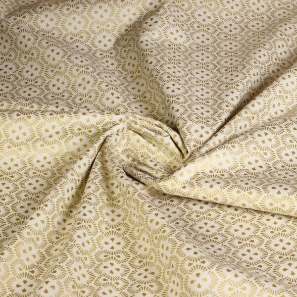 Poplin Fantasiestoff Weihnacht beige