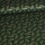 Poplin stof krans kerst groen