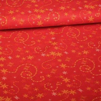Terlenka-Stoff Weihnachtskette Sterne