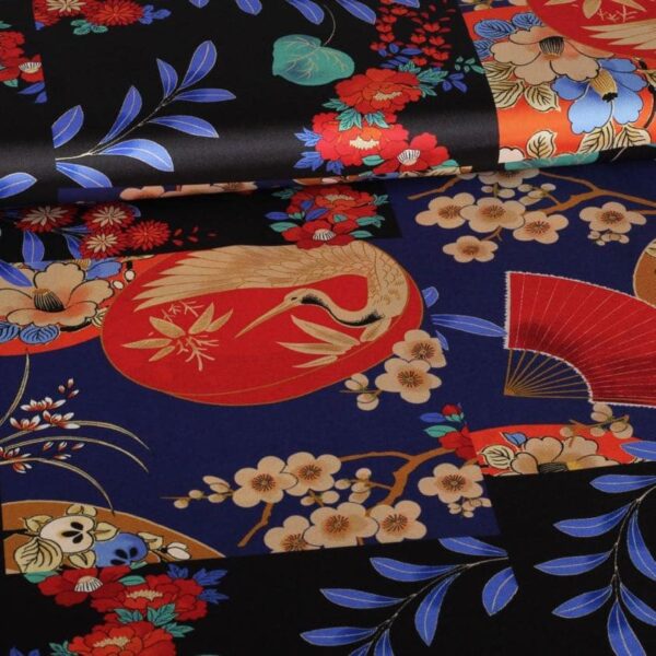 Satinstoff multicolor Japan