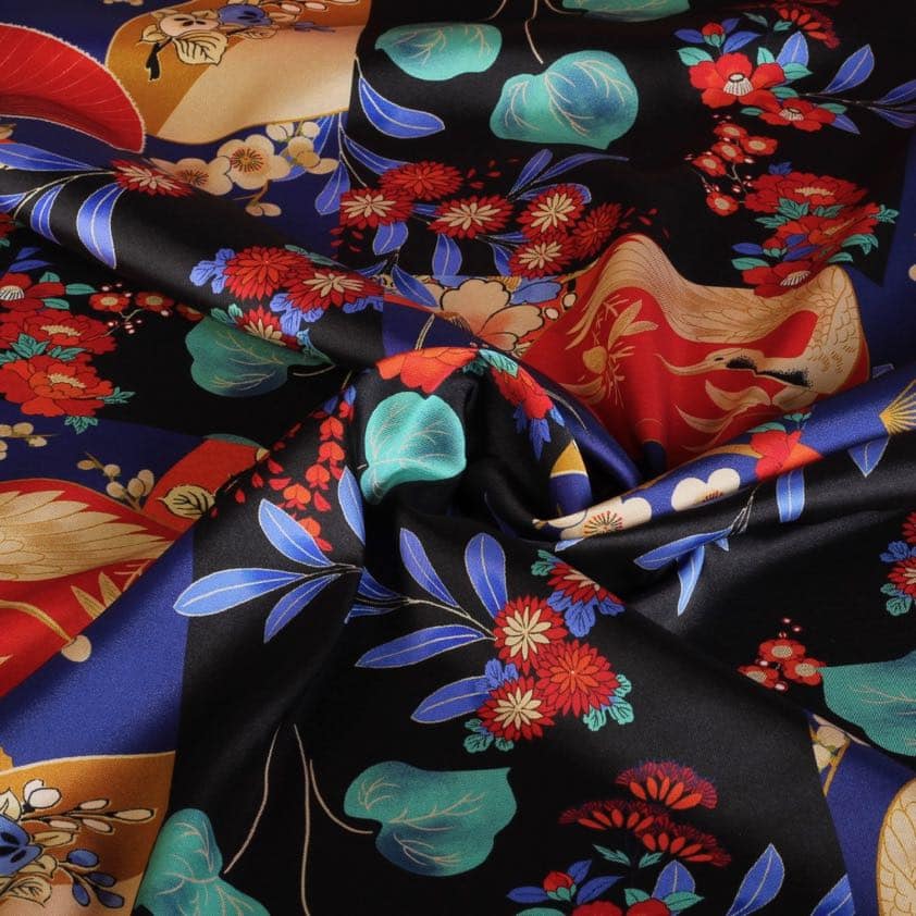 Satinstoff multicolor Japan