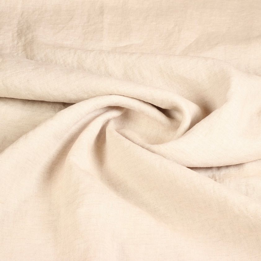 Leinenstoff natur sandwash