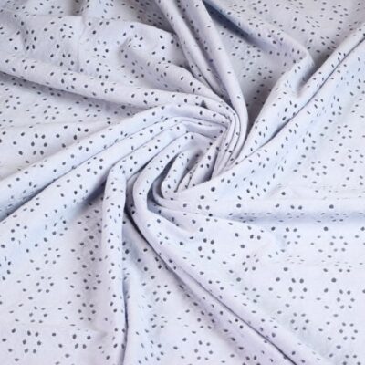 Jersey Broderie Stoff lavendel