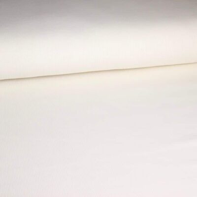 Rib-Jersey Baumwolle off white