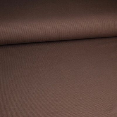 Rib Jersey Baumwolle taupe