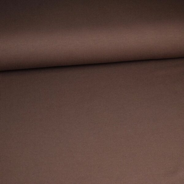 Rib Jersey Baumwolle taupe