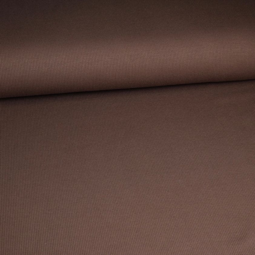 Rib Jersey Baumwolle taupe
