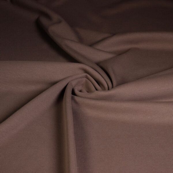 Rib Jersey Baumwolle taupe