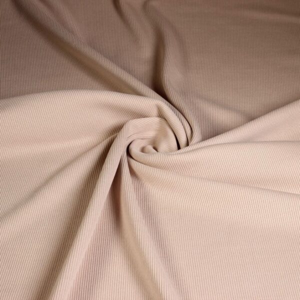 Rib Jersey Baumwolle beige