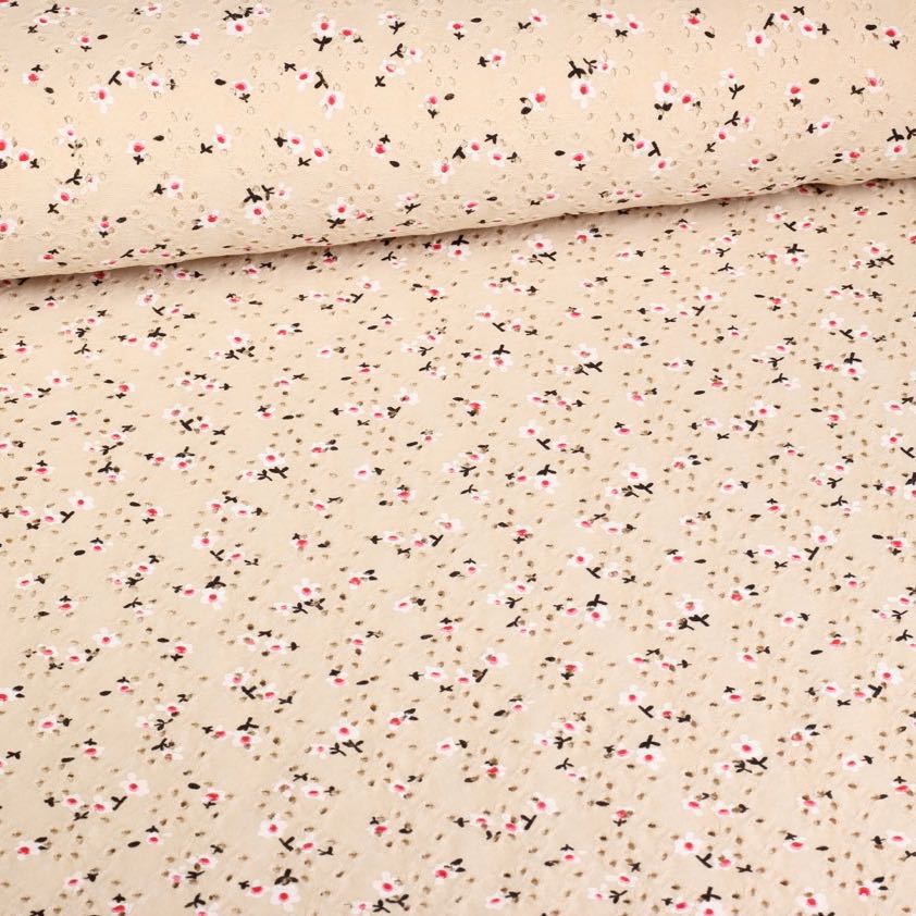 Jersey Broderie ecru