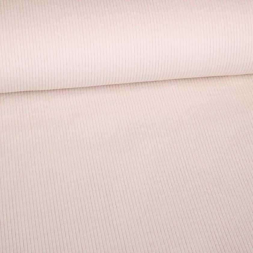 Corduroy-Stoff off white