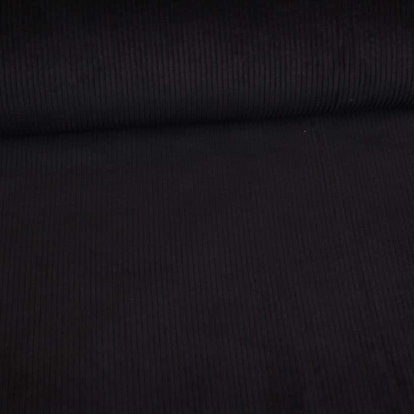 Corduroy-Stoff schwarz