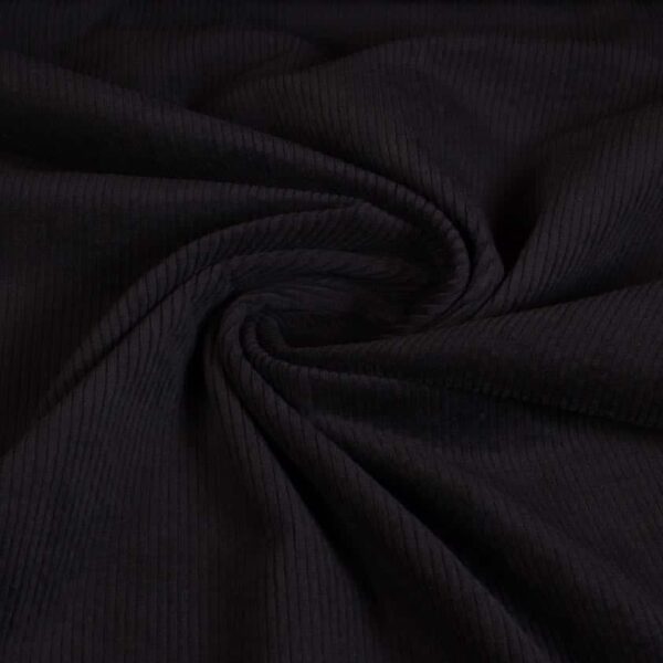 Corduroy-Stoff schwarz