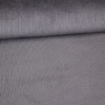 Corduroy stretch stof grijs