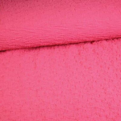 Tricot Broderie Stoff fuchsia