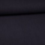 Linnen stof stone washed donker blauw