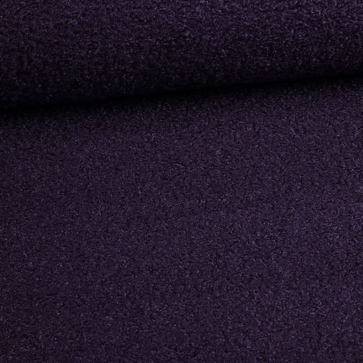Heavy Bouclé-Stoff violett