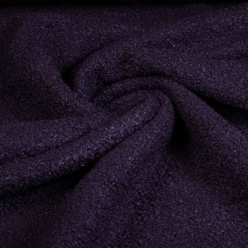 Heavy Bouclé-Stoff violett