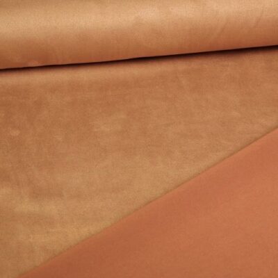 Scuba-Wildleder-Stoff camel