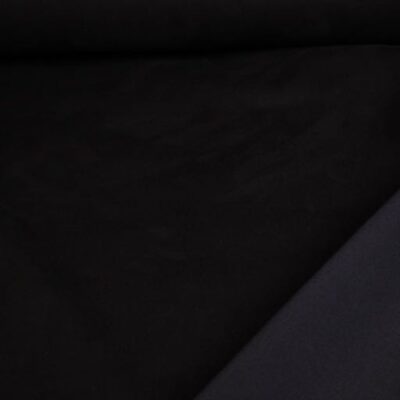 Scuba-Suede-Stoff schwarz