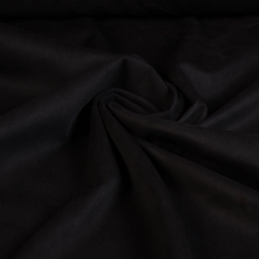 Scuba-Suede-Stoff schwarz