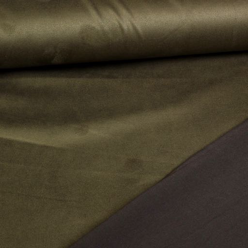 Scuba Suede Stoff army