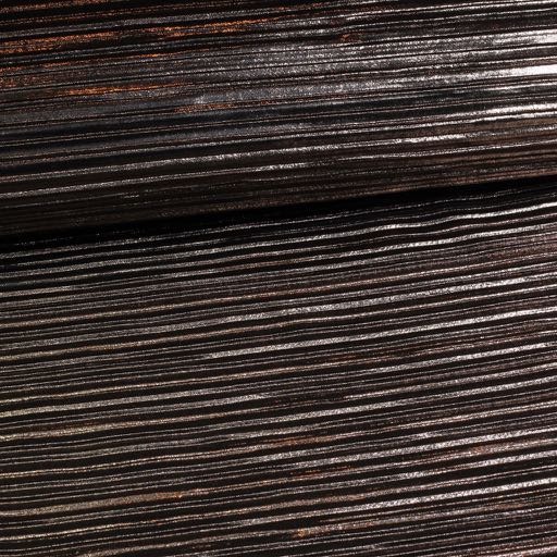 Plissé Jersey Stretch metallic bronze