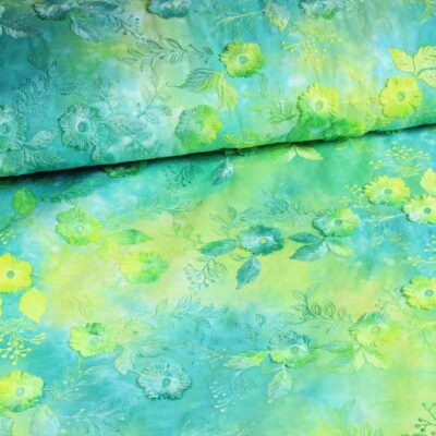 Poppy Broderie Tie Dye grün