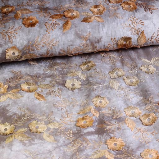 Poppy broderie tie dye braun