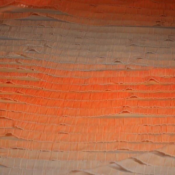 Plissé 4 way stretch orange