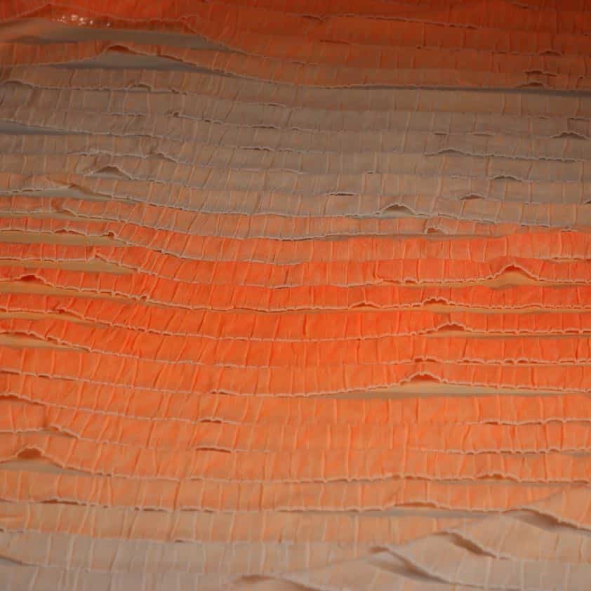 Plissé 4 way stretch orange
