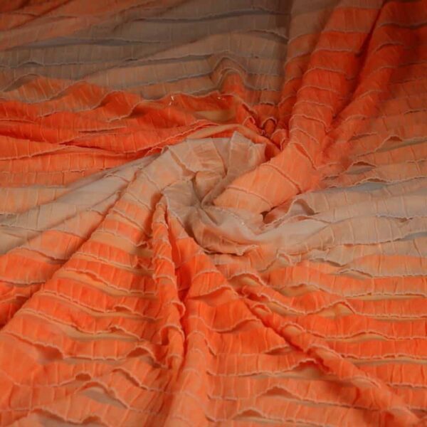 Plissé 4 way stretch orange