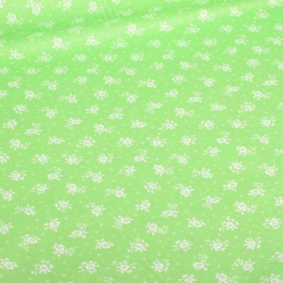 Poplin-Stoff mille fleur grün