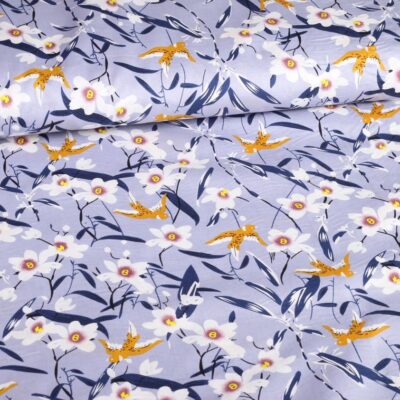 Poplin-Stoff Schwalbe hellblau