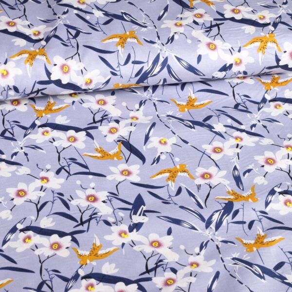 Poplin-Stoff Schwalbe hellblau