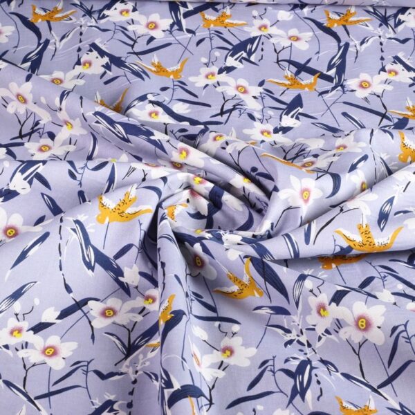 Poplin-Stoff Schwalbe hellblau