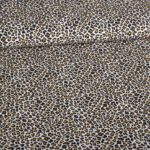 Katoen leopard beige