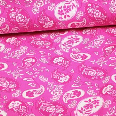 Viskose-Stoff Paisley Blume